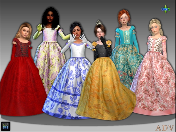 Maxis Match Festive outfits for girls - The Sims 4 Custom Content