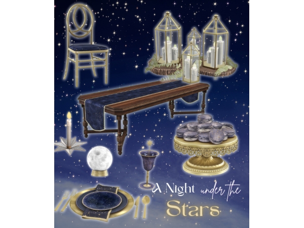 Alpha A Night under the Stars by Lapanemona - The Sims 4 Custom Content