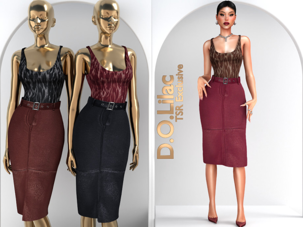 Alpha Leopard Leather Set DO152 - The Sims 4 Custom Content
