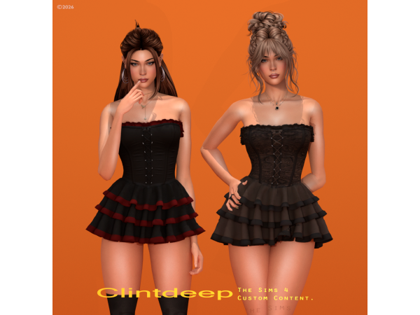 Alpha Clintdeep Moonqueen Dress - The Sims 4 Custom Content