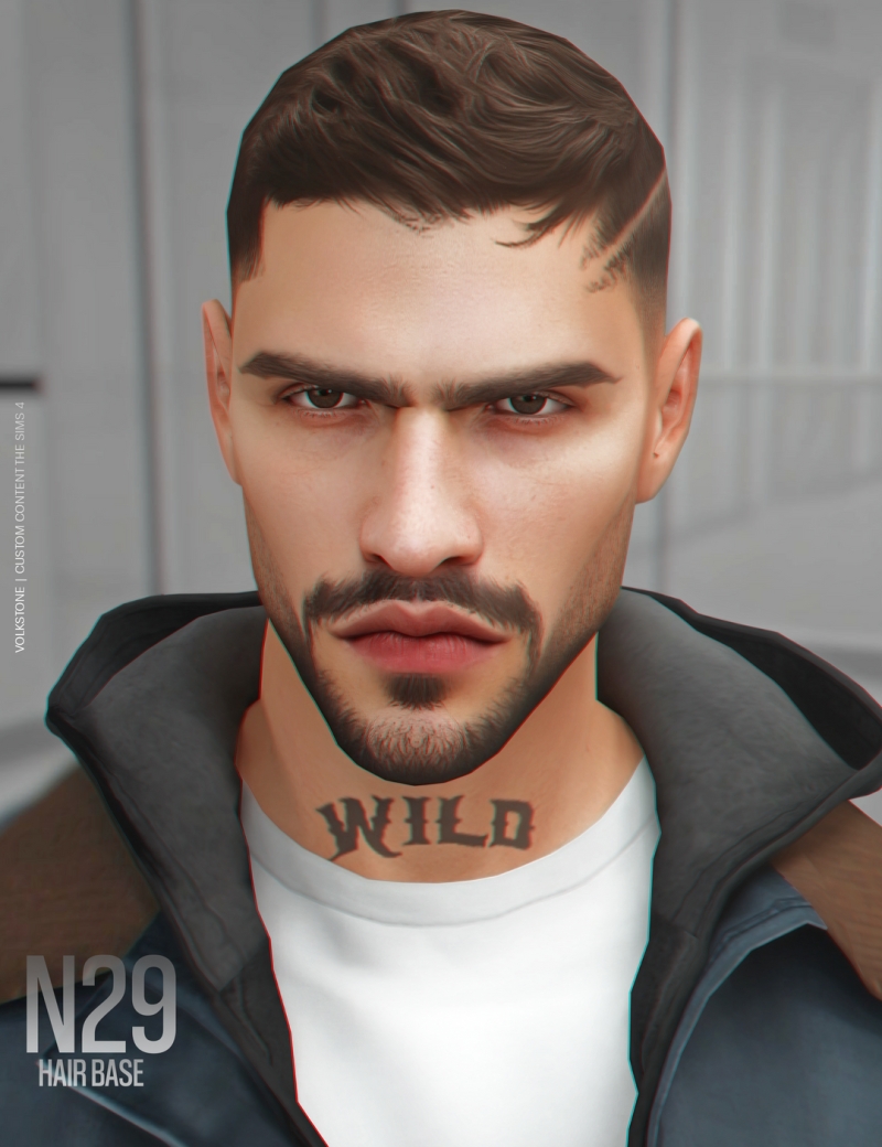 Alpha HAIR BASE N29 (FREE) by volkstonesims - The Sims 4 Custom Content
