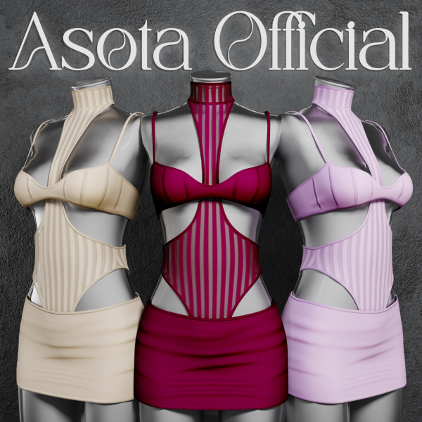 Alpha [ASOTA OFFICIAL] Kalena Outfit by asotaofficial - The Sims 4 Custom Content