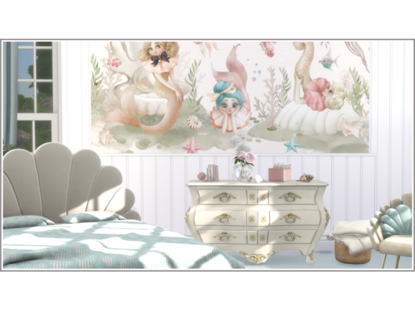 Sims 4 Alpha Bathrooms CC: Marina Bedroom En-Suite