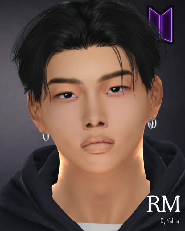 Alpha Kim Namjoon BTS by yolimi - The Sims 4 Custom Content