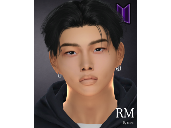 Alpha Kim Namjoon BTS by Yolimi - The Sims 4 Custom Content