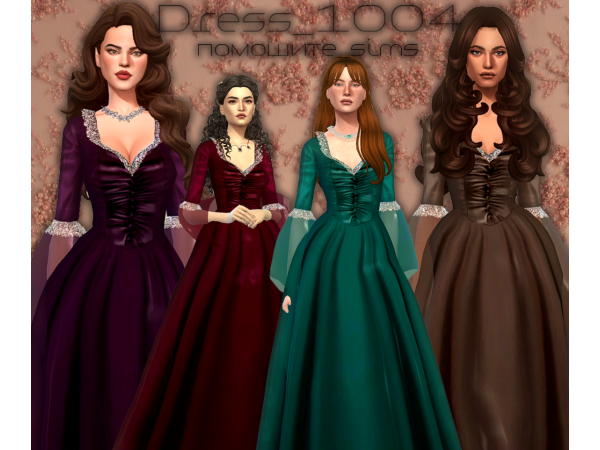 Alpha Dress 1004 by pomoshite_sims - The Sims 4 Custom Content