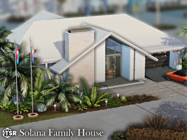 Maxis Match Solana Family House l noCC - The Sims 4 Custom Content
