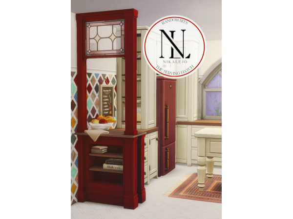 Maxis Match Random BitsThe Serving Hatch by nikalejo - The Sims 4 Custom Content