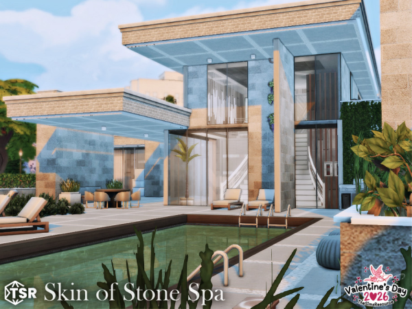 Maxis Match Skin of Stone Spa l noCC - The Sims 4 Custom Content
