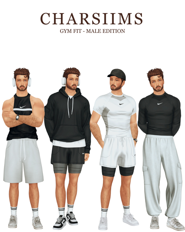 Mix GYM Fit Male Edition by simsfinds - The Sims 4 Custom Content