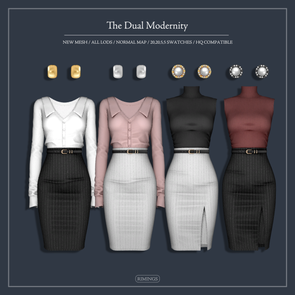 Alpha [RIMINGS] The Dual Modernity by simsfinds - The Sims 4 Custom Content