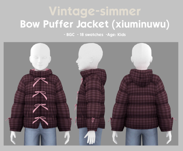 Maxis Match Bow Jacket simmer by simsfinds - The Sims 4 Custom Content