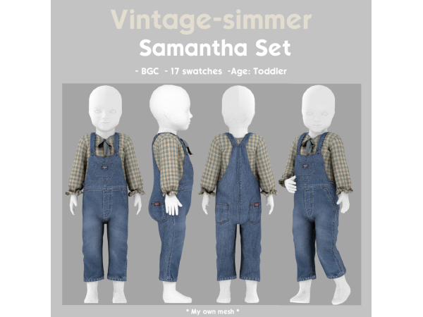 Alpha Samantha Toddler simmer by vintage - The Sims 4 Custom Content