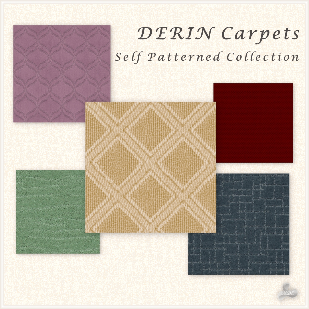 Maxis Match Derin Self Patterned Carpets by mde - The Sims 4 Custom Content