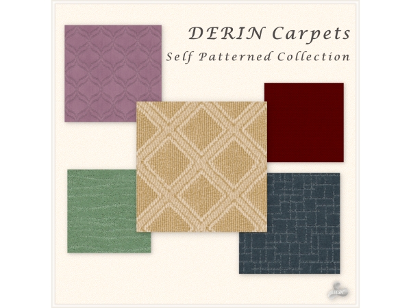 Maxis Match Derin Self Patterned Carpets - The Sims 4 Custom Content
