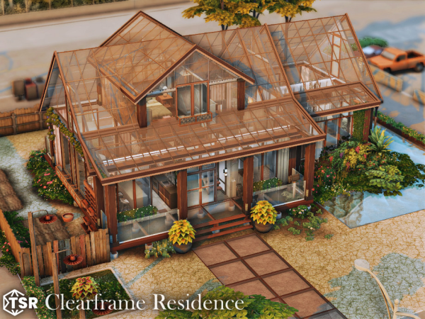 Maxis Match Clearframe Residence l noCC - The Sims 4 Custom Content
