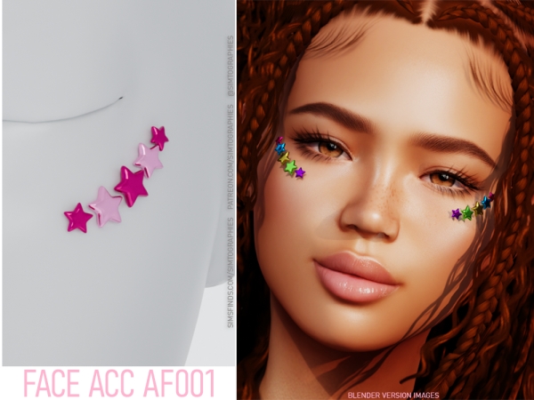 Alpha Face Acc AF001 - The Sims 4 Custom Content