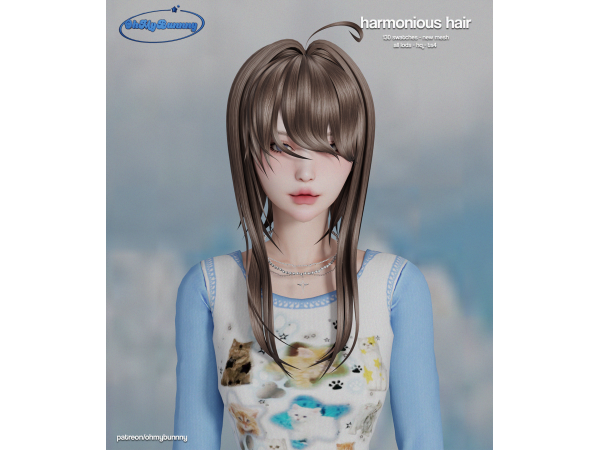 Mix Harmonious Hair - The Sims 4 Custom Content