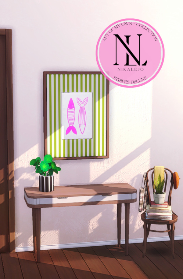 Maxis Match (He)art of my own Stripes Deluxe by simsfinds - The Sims 4 Custom Content
