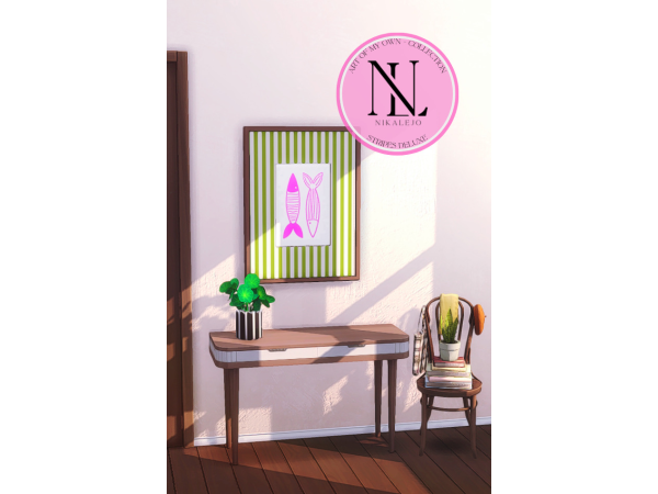 Maxis Match (He)art of my own Stripes Deluxe by nikalejo - The Sims 4 Custom Content