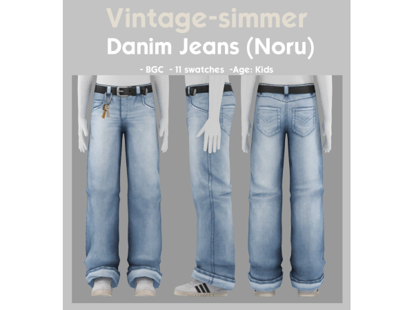Maxis Match Denim Jeans simmer by vintage - The Sims 4 Custom Content