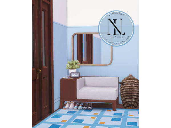 Maxis Match Random Bits Seat and Set by nikalejo - The Sims 4 Custom Content