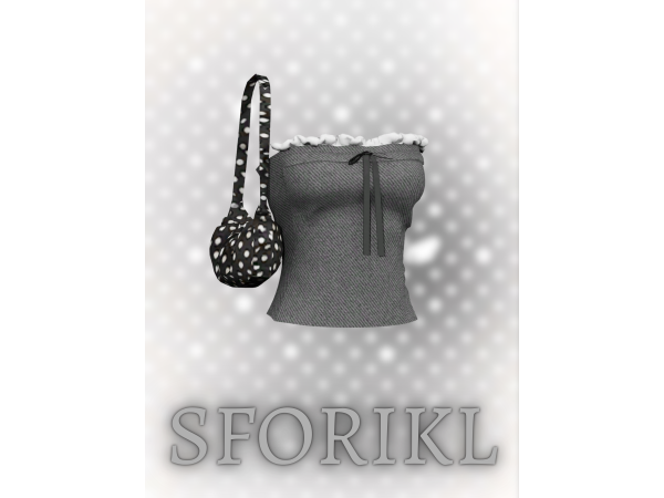 Mix Sforikl Polka Corset - The Sims 4 Custom Content