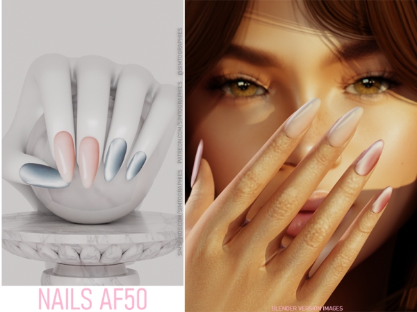 Alpha Nails AF50 - The Sims 4 Custom Content