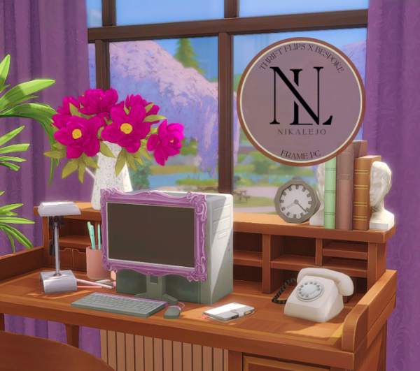 Maxis Match Thrift Flips X Bespoke Frame PC by simsfinds - The Sims 4 Custom Content