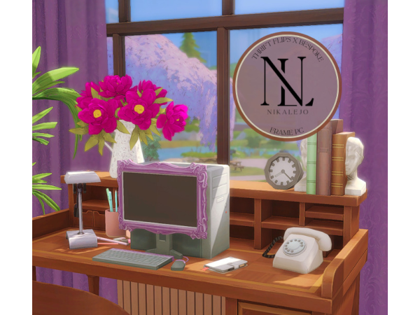 Maxis Match Thrift Flips X Bespoke Frame PC by nikalejo - The Sims 4 Custom Content