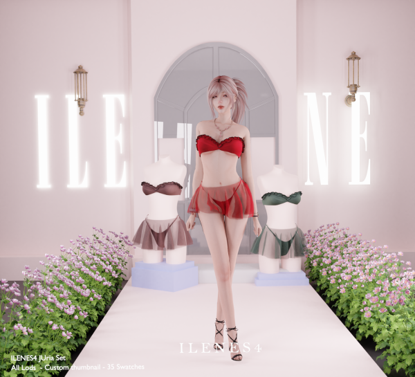 Alpha ILN Juria Lingerie by ilenes4 - The Sims 4 Custom Content