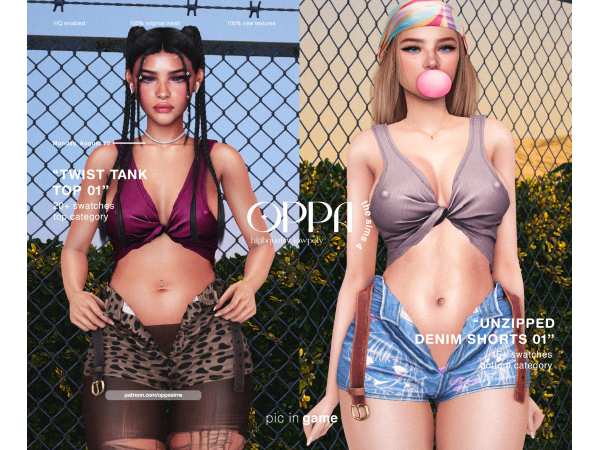 Alpha OPPA Style Pack N15 - The Sims 4 Custom Content