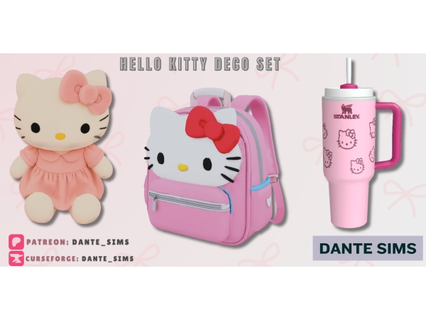 Alpha Hello Kitty kids set - The Sims 4 Custom Content