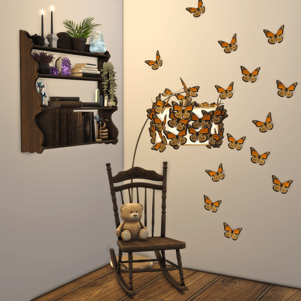 Mix Butterfly reading corner by simsfinds - The Sims 4 Custom Content