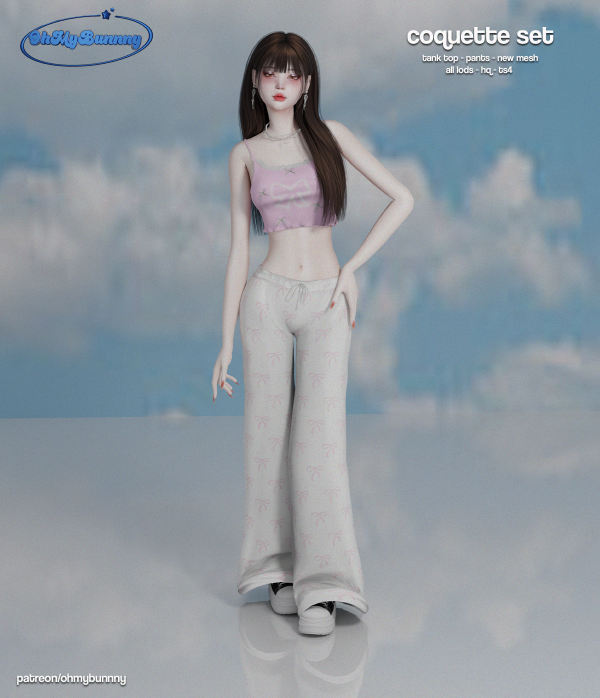Alpha Coquette Set by ohmybunnny2 - The Sims 4 Custom Content