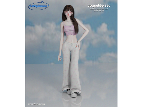 Alpha Coquette Set - The Sims 4 Custom Content
