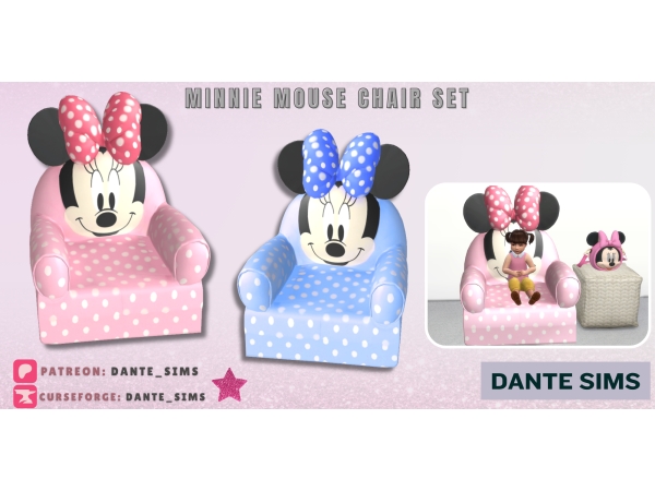 Minnie mouse kids chair