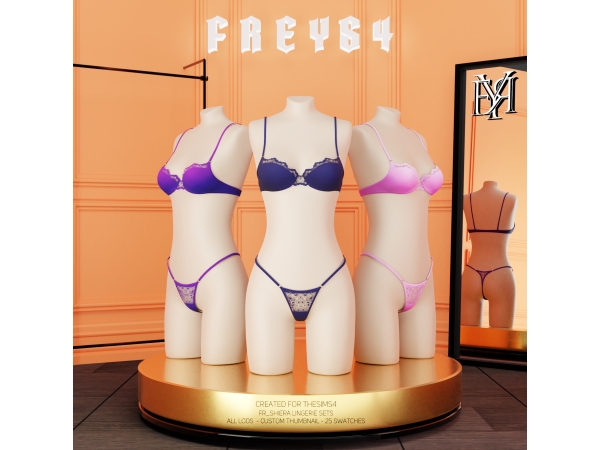 Alpha FR_Shiera Lingerie Sets - The Sims 4 Custom Content