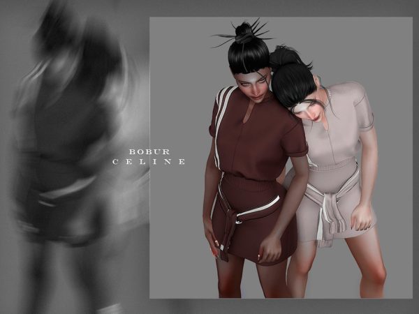 Alpha Celine Set by Bobur2 - The Sims 4 Custom Content
