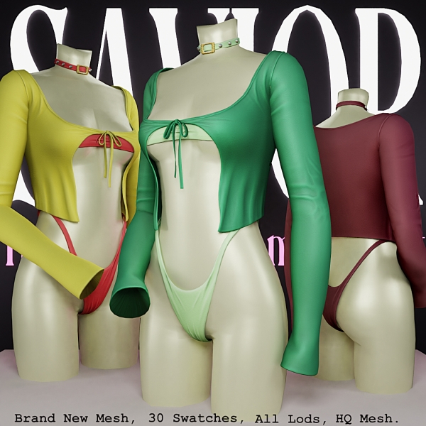 Alpha Svr_Outfit Clothes by saviorts4 - The Sims 4 Custom Content