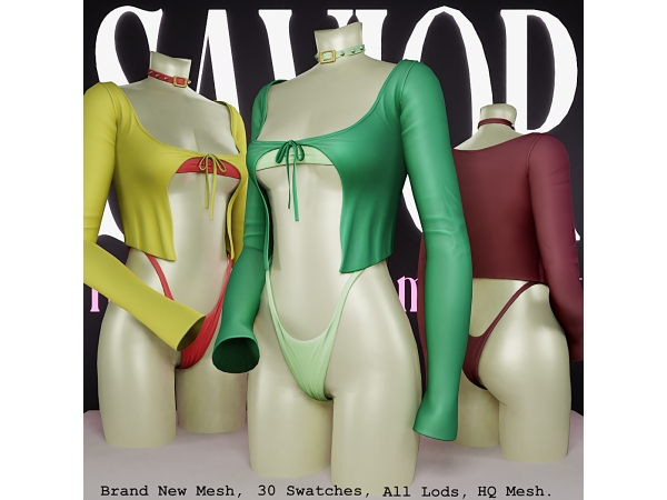 Alpha Svr_Outfit Clothes by Ruby Van - The Sims 4 Custom Content