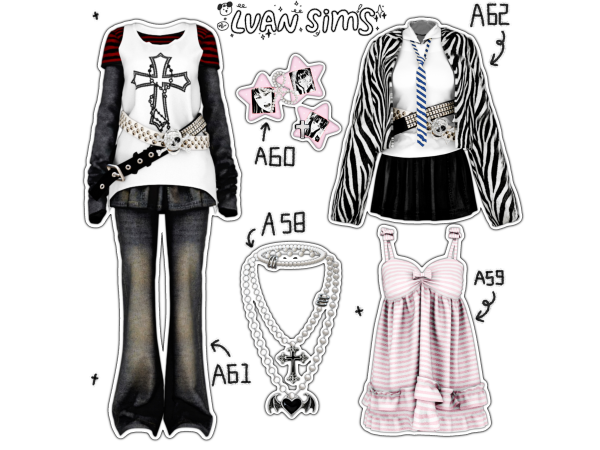 Alpha [LVAN]Collection 7 A58 A59 A60 A61 A62 - The Sims 4 Custom Content