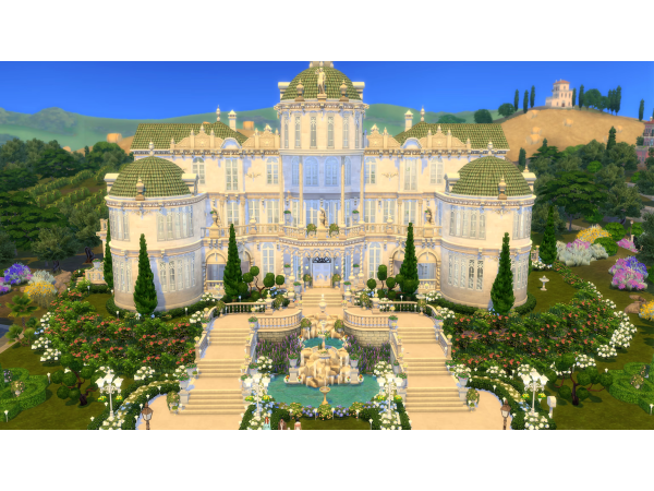 Maxis Match CHATEAU JARDIN by SimsClutterChaos - The Sims 4 Custom Content