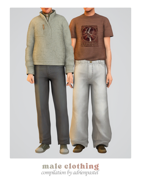 Maxis Match Male Clothing Compilation 3 by simsfinds - The Sims 4 Custom Content