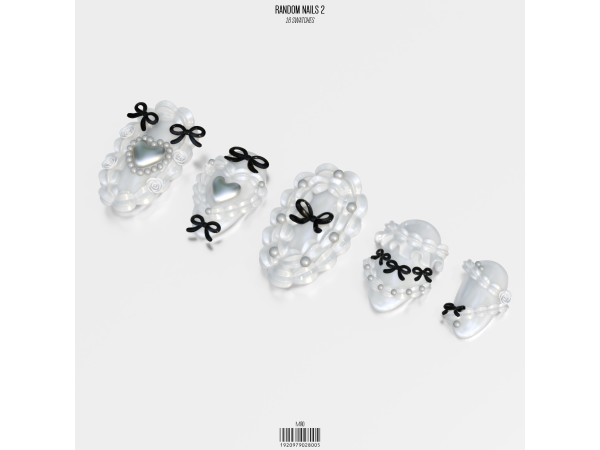 Alpha Random Nails 2 by mirosims2020 - The Sims 4 Custom Content