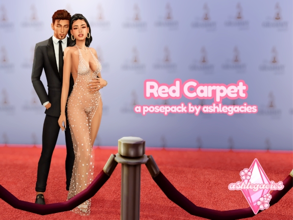 Mix Red Carpet Posepack - The Sims 4 Custom Content