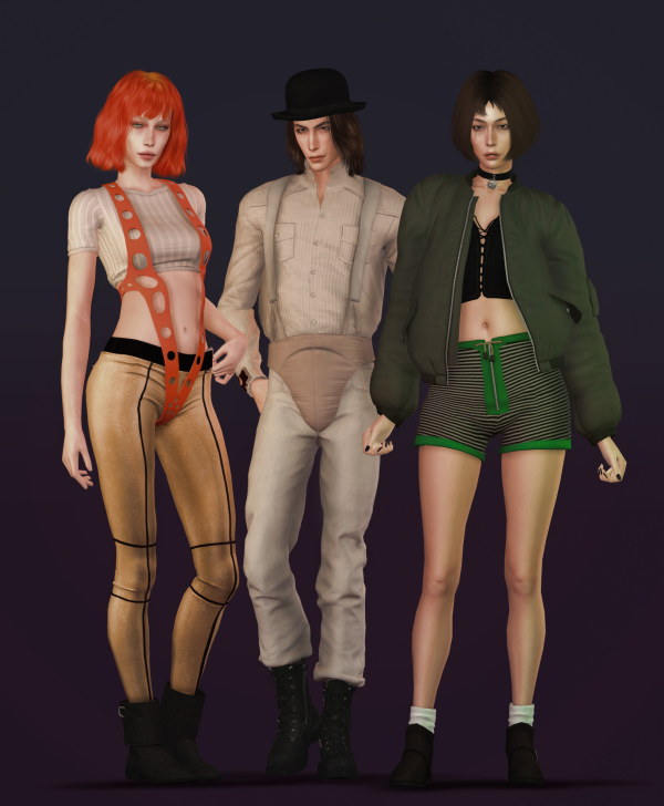 Alpha HALLOWEEN SET 1 by simsfinds - The Sims 4 Custom Content