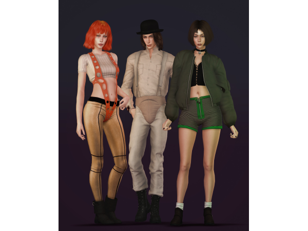 Alpha HALLOWEEN SET 1 by plazasims - The Sims 4 Custom Content