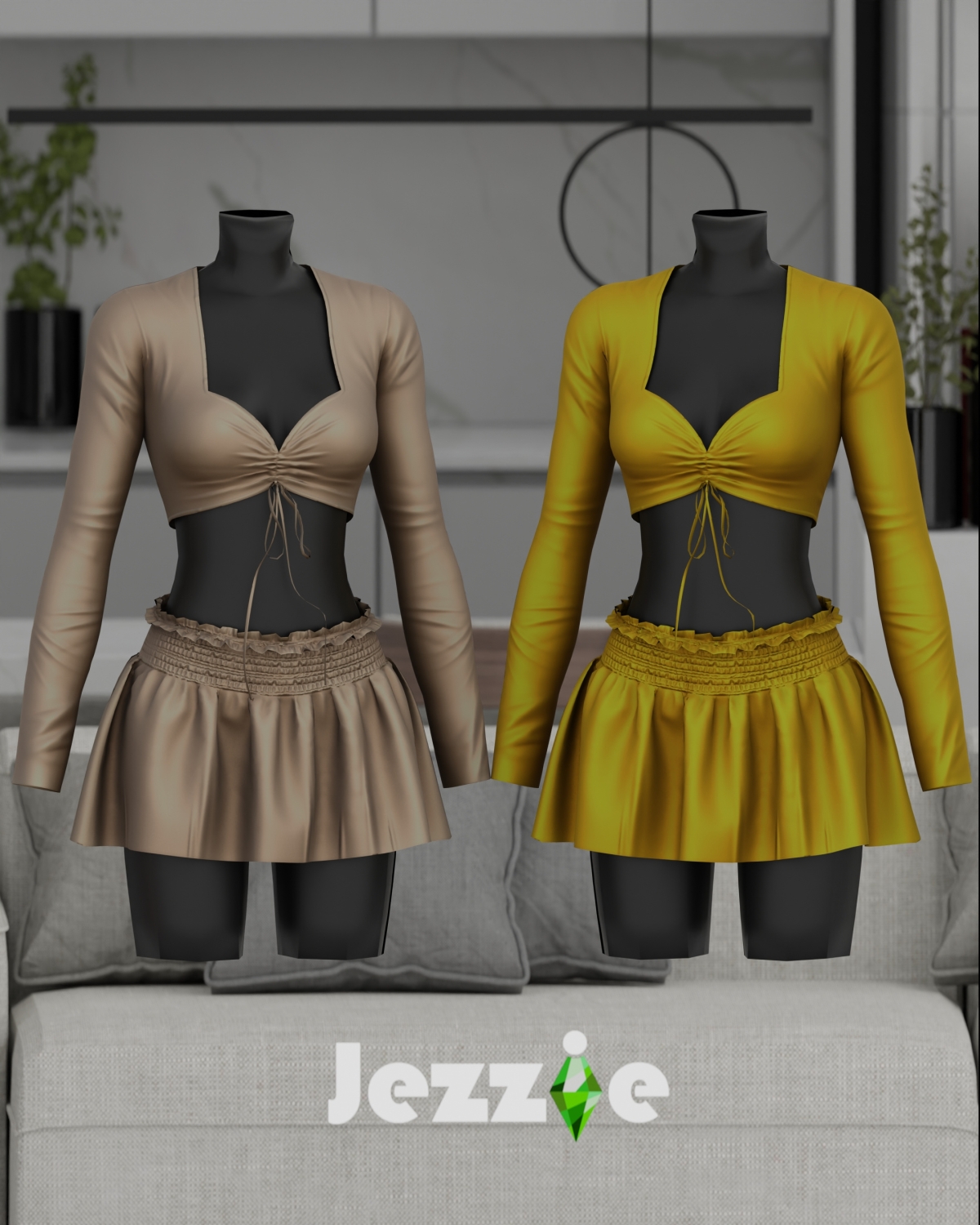 Alpha JEZZIETS4 OLIVIA OUTFIT by jezziets4 - The Sims 4 Custom Content