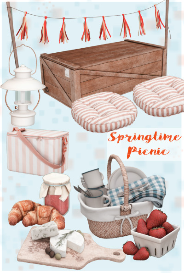 Alpha Springtime Picnic by simsfinds - The Sims 4 Custom Content